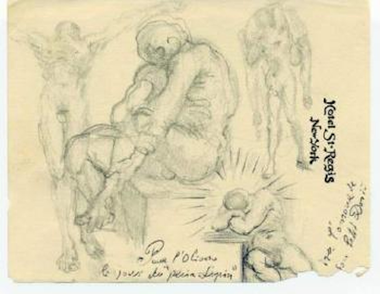 Croquis pour Gala by Salvador Dali
