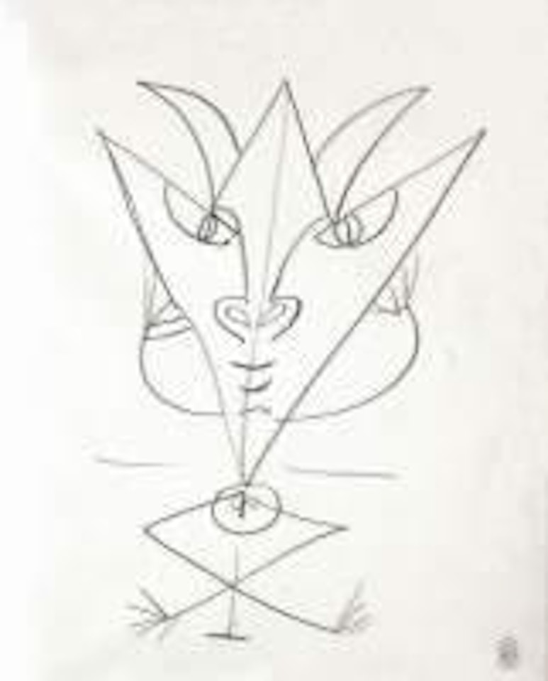 Peiti faune jambes croisees by Jean Cocteau