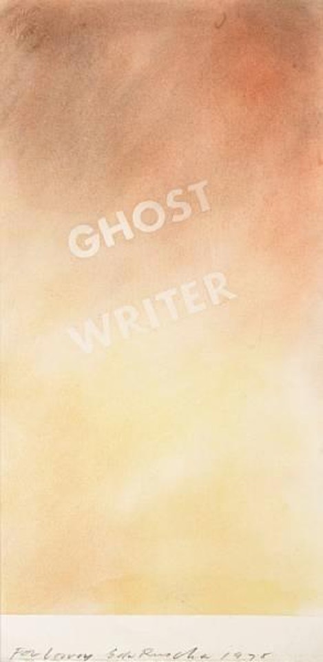 Ghost writer by Ed Ruscha