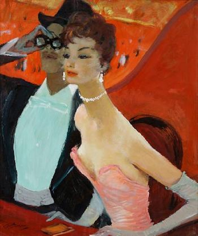 La Loge by Jean Gabriel Domergue