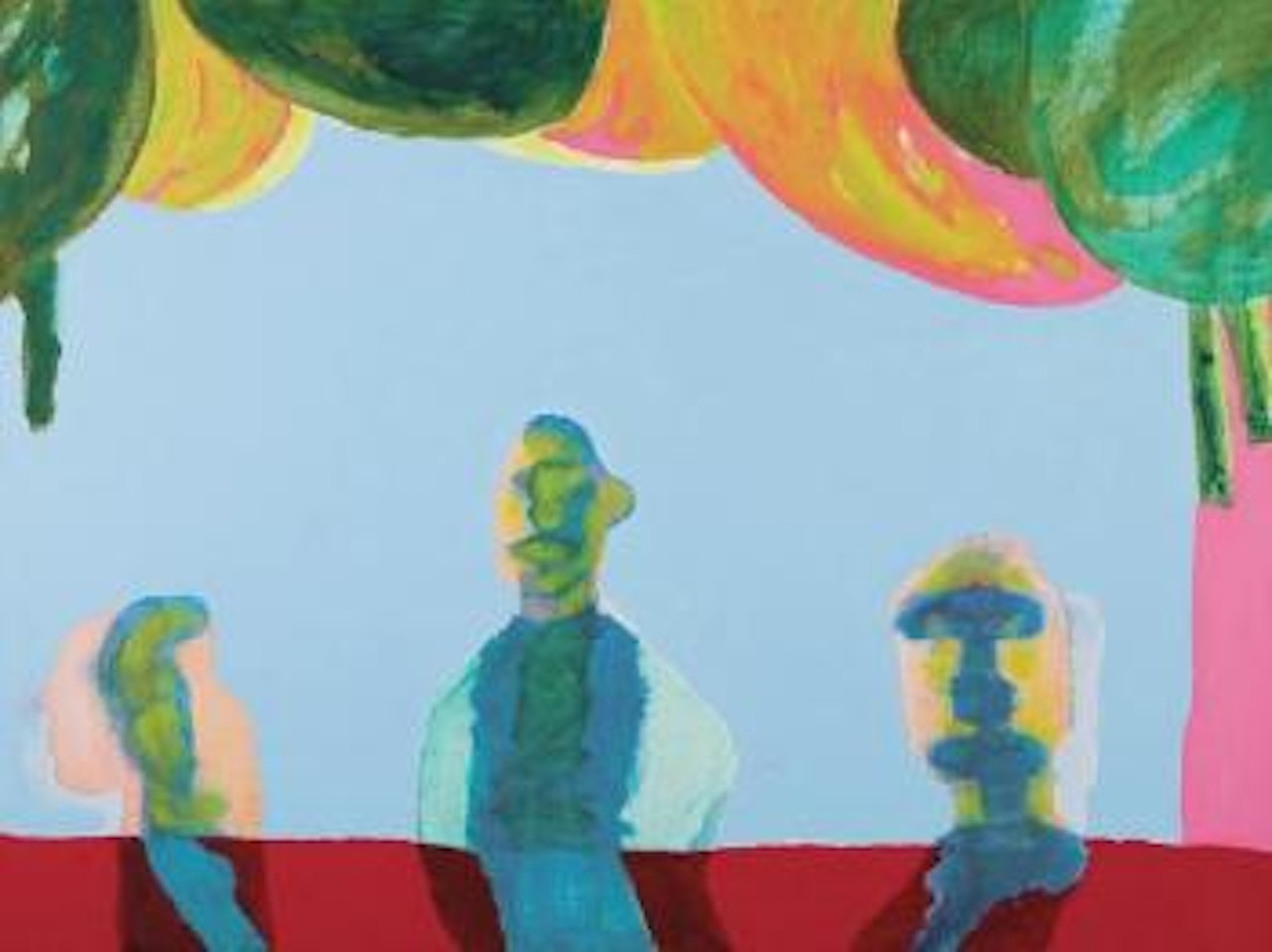Three characters in search of a painter by Robert Hodgins