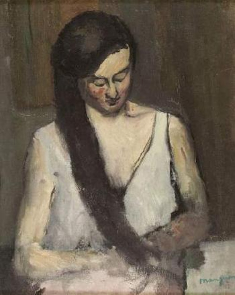 Jeanne se coiffant by Henri Manguin