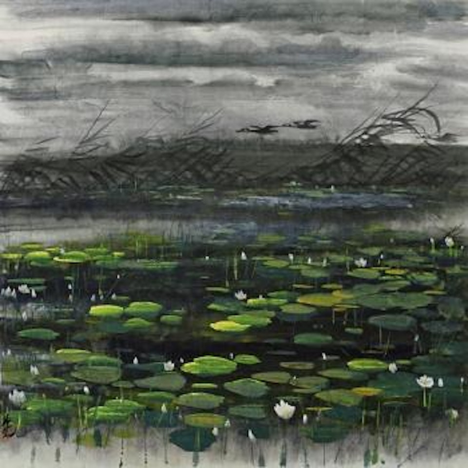 Lotus Pond by Lin Fengmian