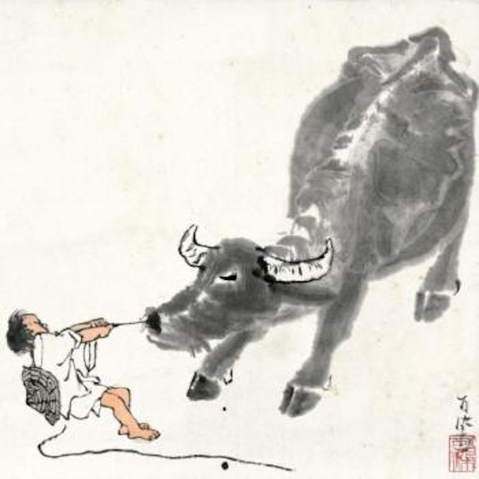 Herd Boy And Buffalo by Li Keran