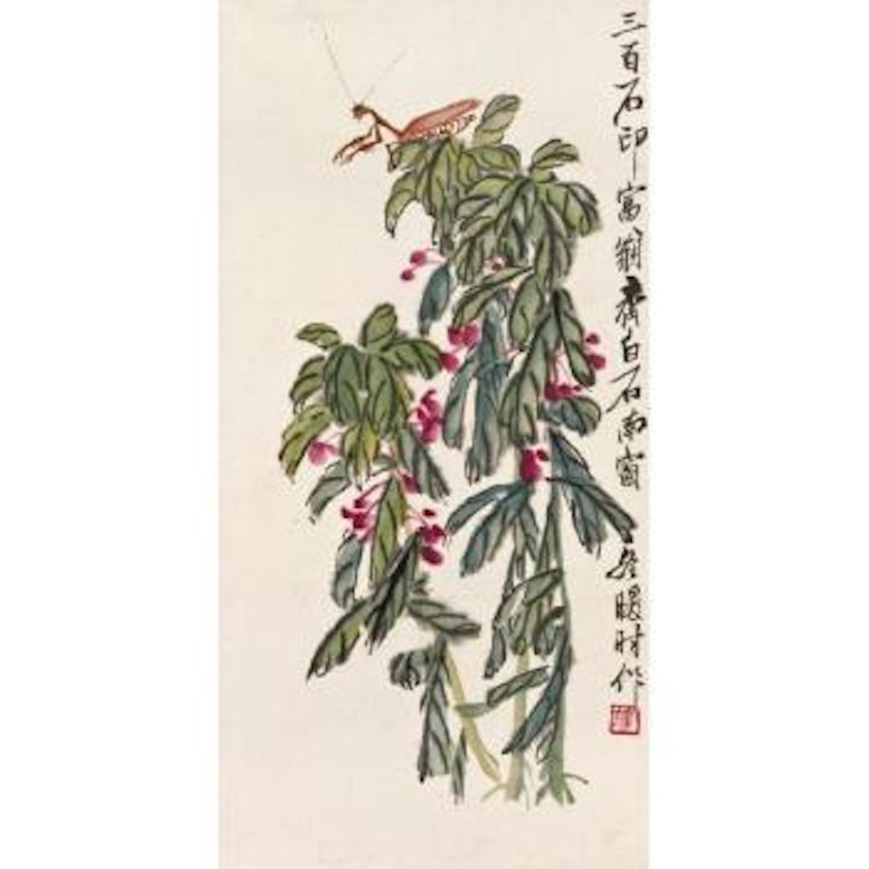 Grasshopper And Flowers by Qi Baishi