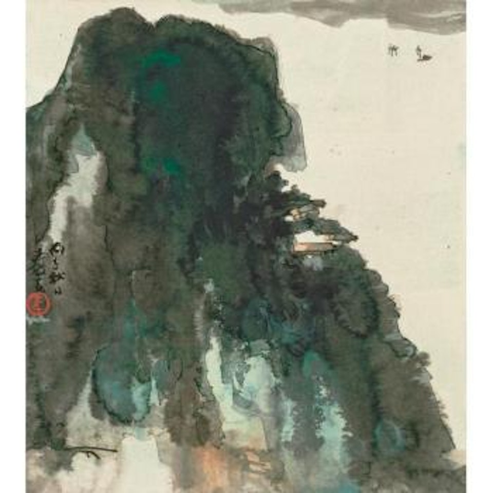 Boat Drifting by Zhang Daqian