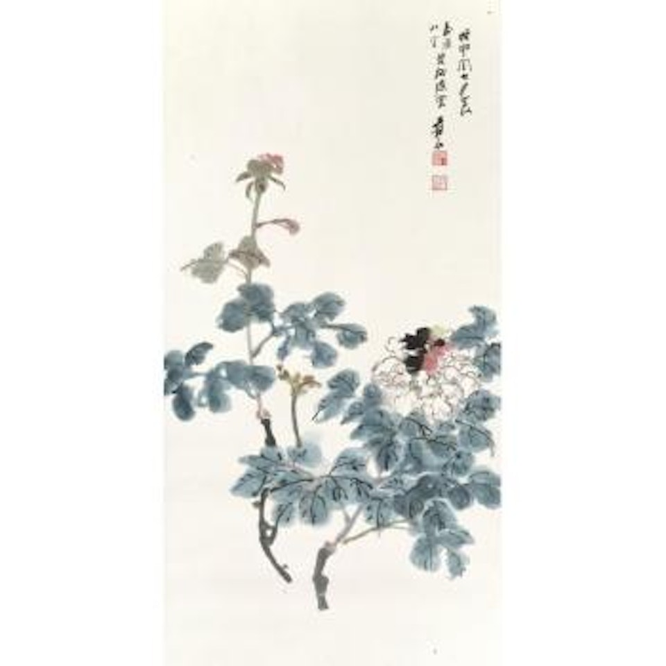 Peonies by Zhang Daqian