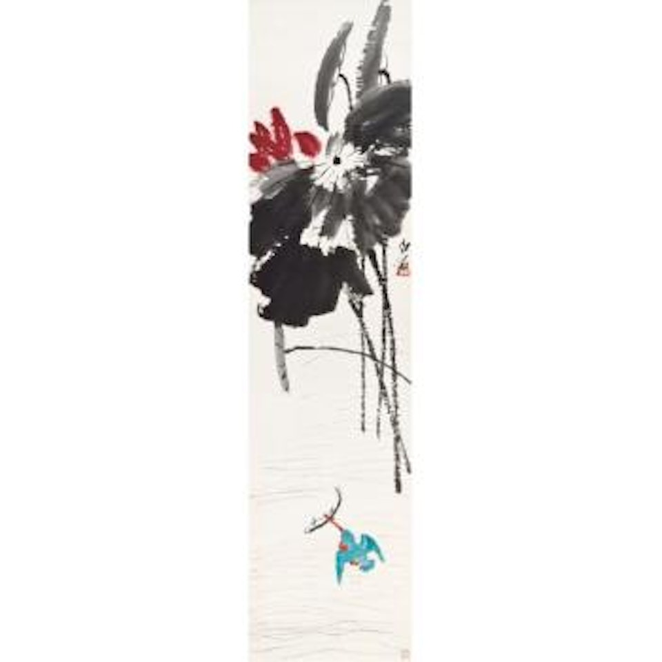 Lotus And Bird by Qi Baishi