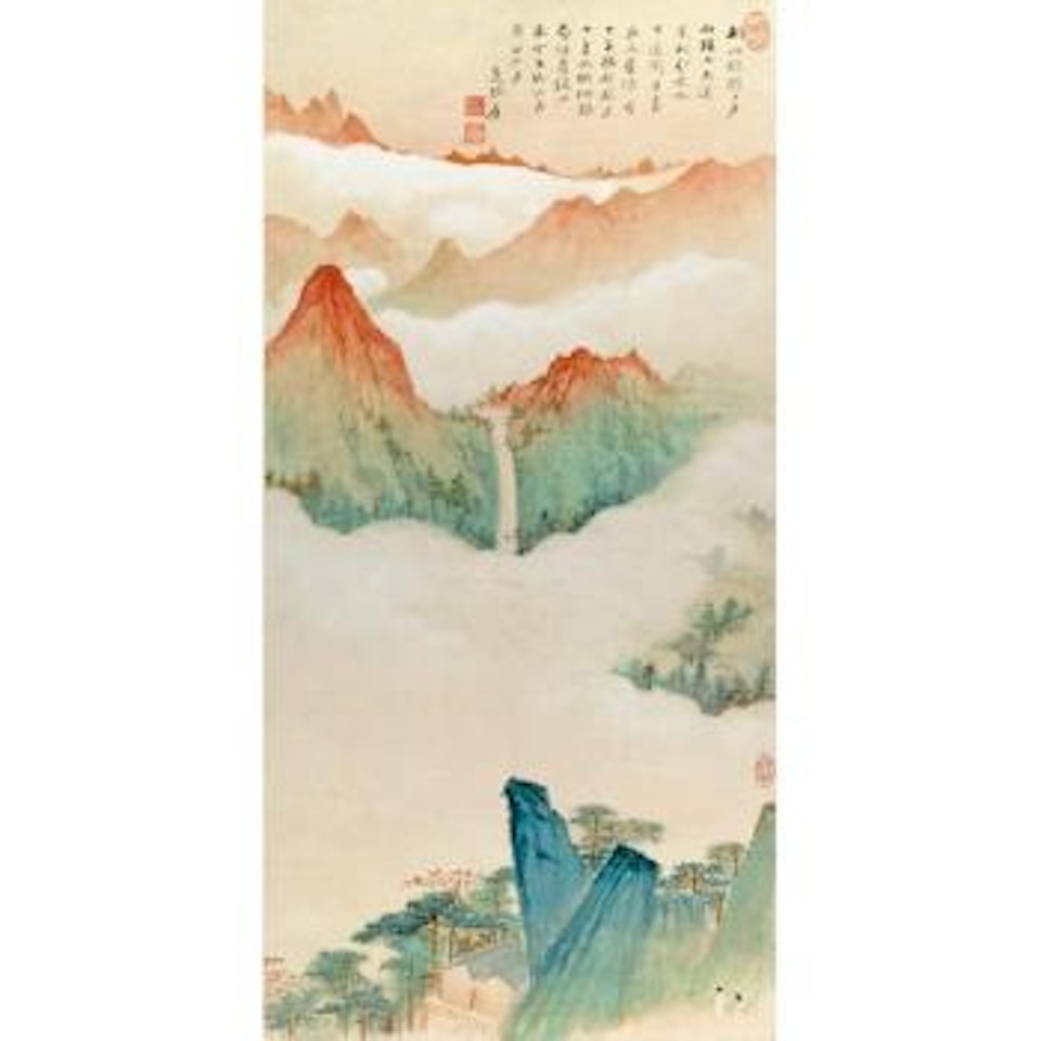 View Of Mt Hua by Zhang Daqian
