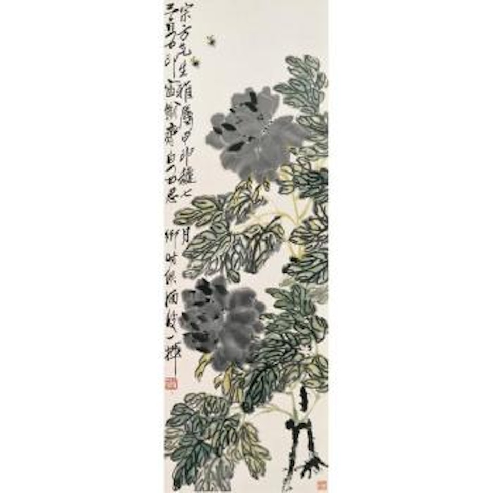 Ink Peonies by Qi Baishi