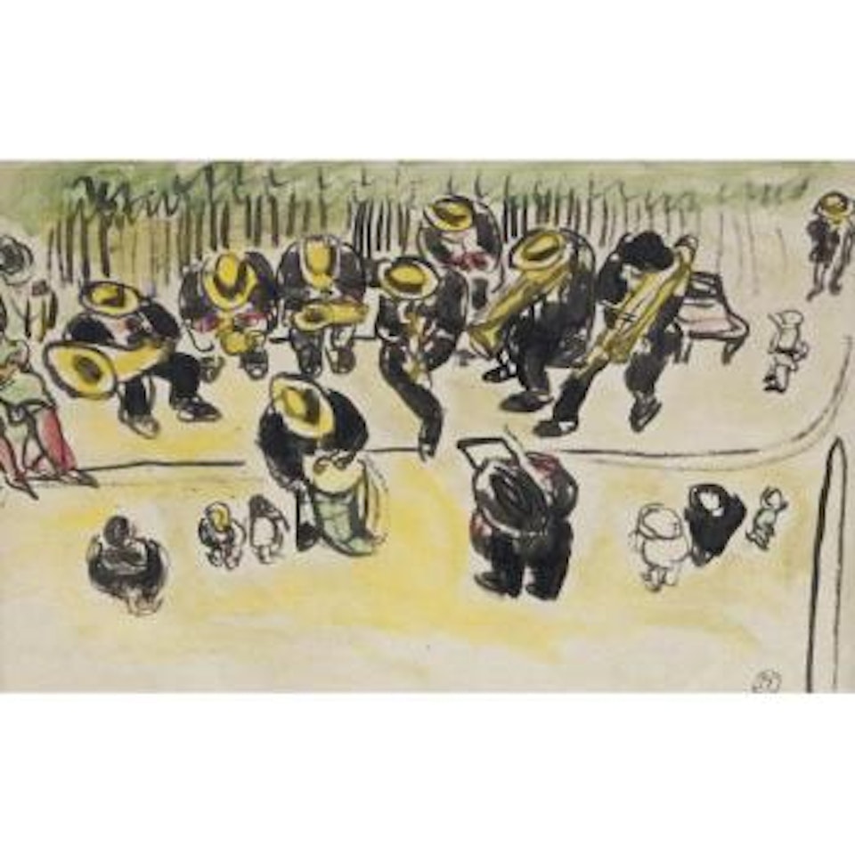 Street Musicians by Sanyu