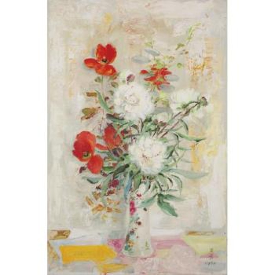 Les Pivoines Et Les Tulipes (Peonies And Tulips) by Le Pho