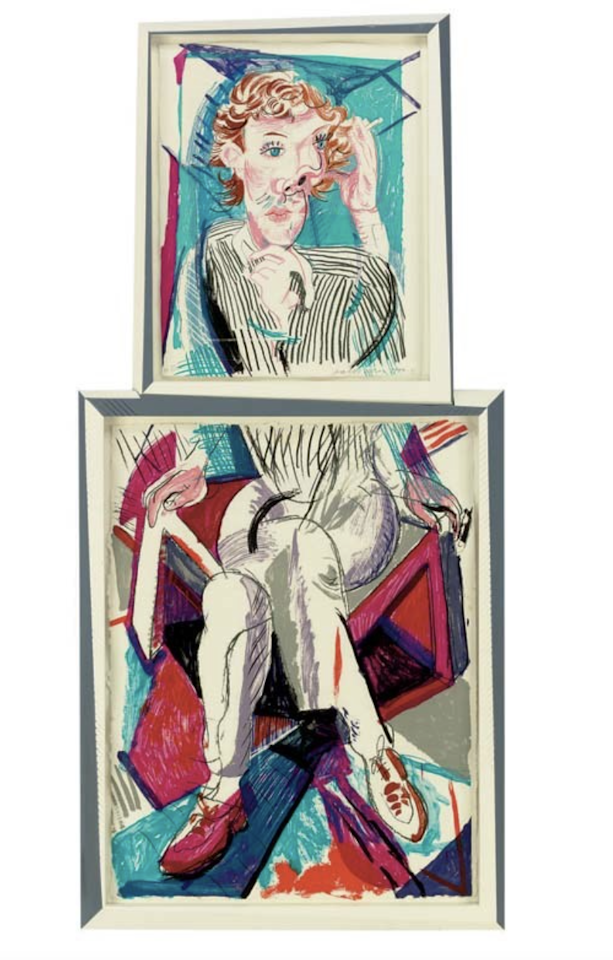 An image of Gregory, from Moving Focus Series (T. 285; M.C.A.T. 276) by David Hockney