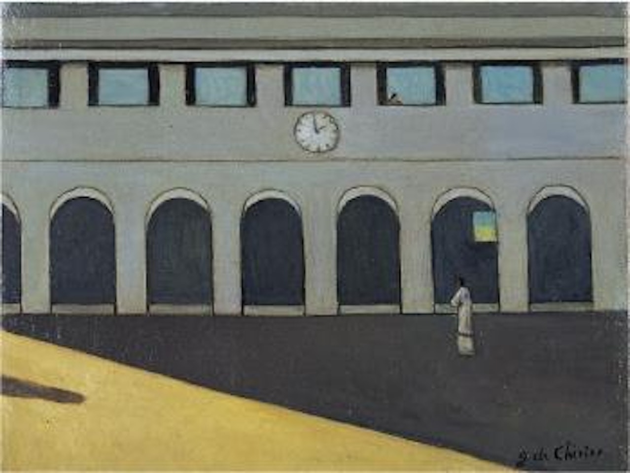 L'enigma dell'ora by Giorgio de Chirico