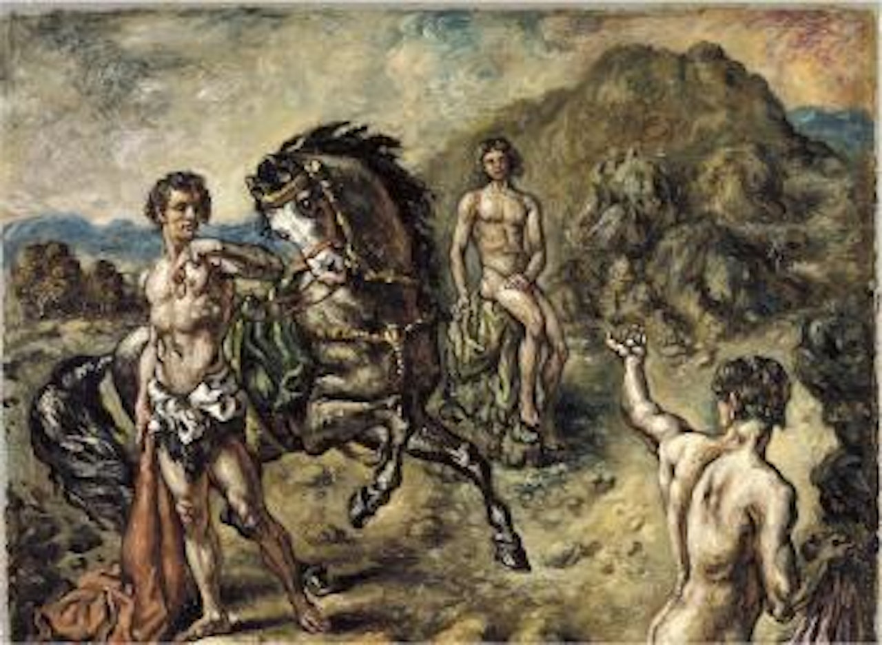 Ippolito ed i suoi compagni by Giorgio de Chirico