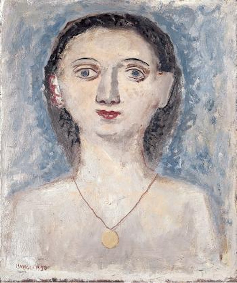 Ragazza con amuleto by Massimo Campigli