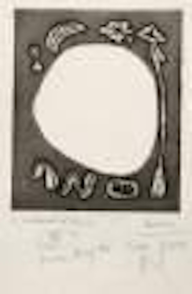 Planche pour L'Antitête de T. Tzara by Joan Miró