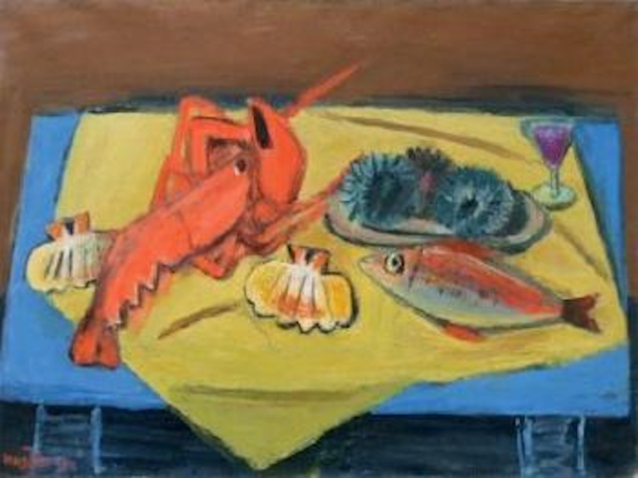 Nature morte au homard by Henri Hayden