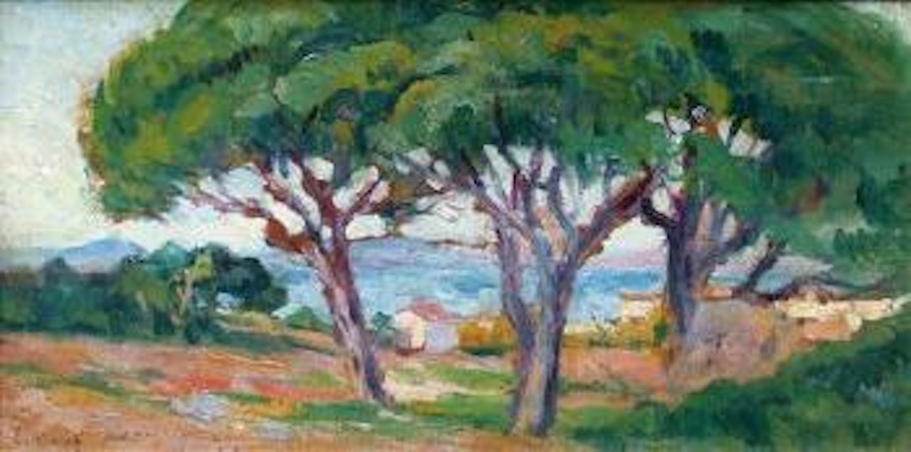 Saint-Tropez, pins parasols by Maximilien Luce