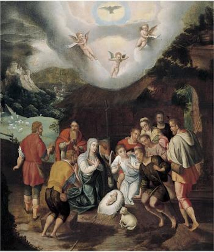 Adorazione dei pastori by Flemish School