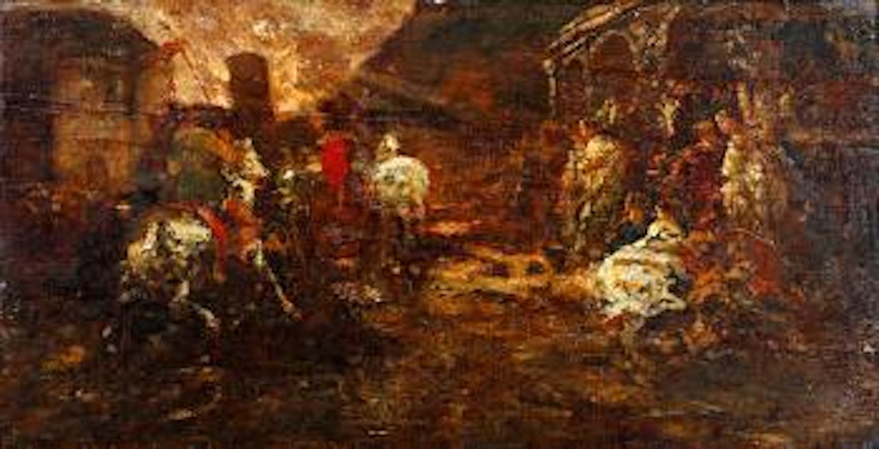 The conversion of St. Paul by Adolphe Monticelli