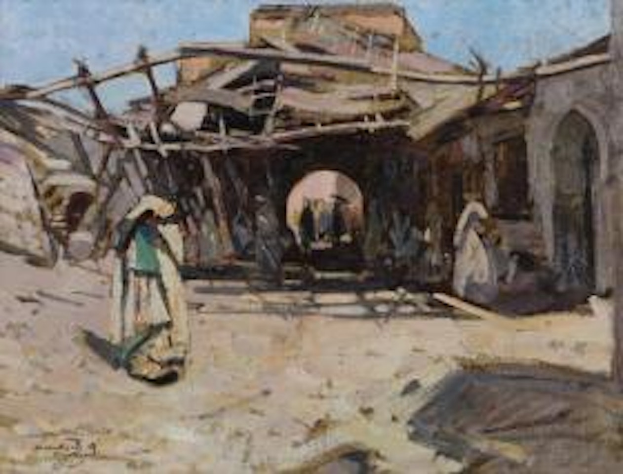 Souk dans la Médina de Marrakech by Jacques Majorelle