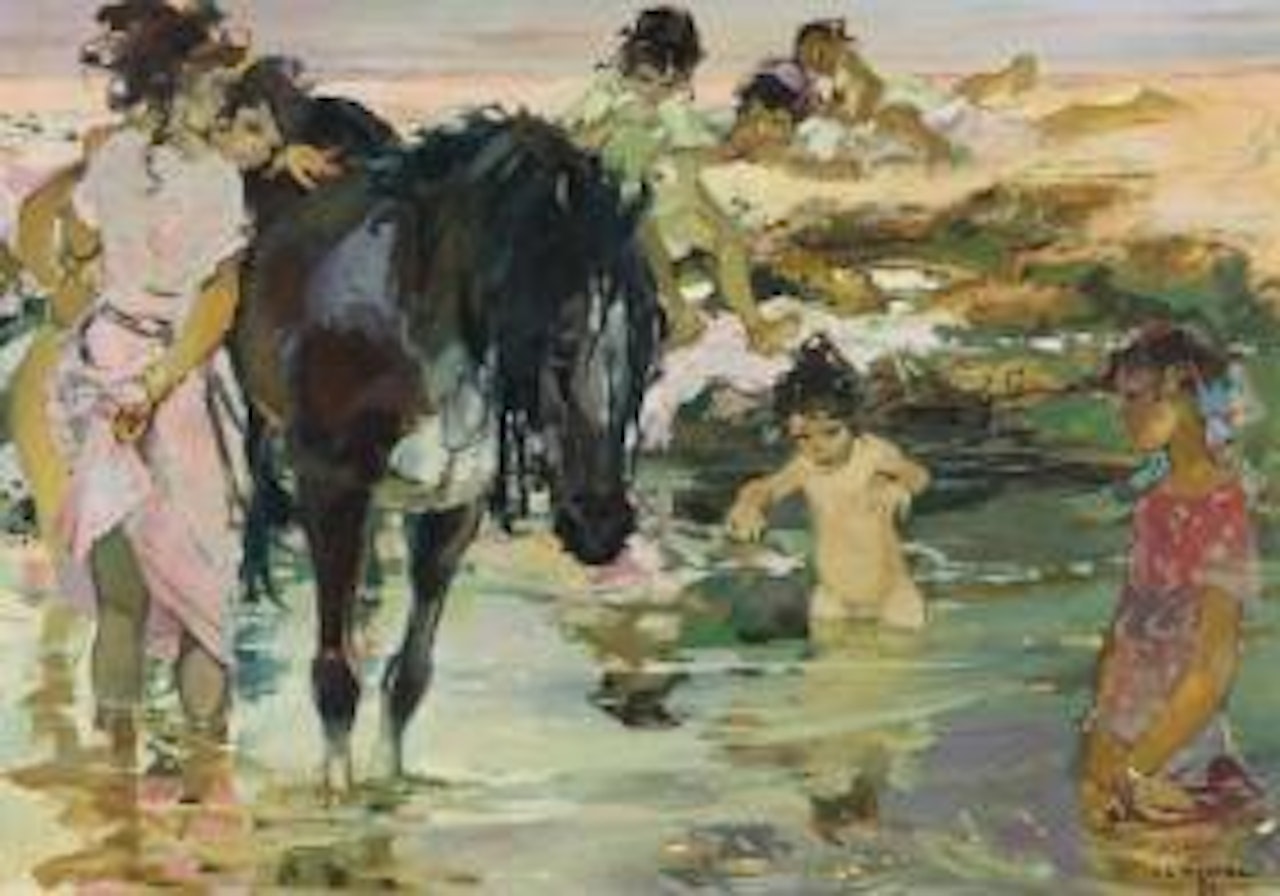 Les baigneuses by Jean Gaston Mantel