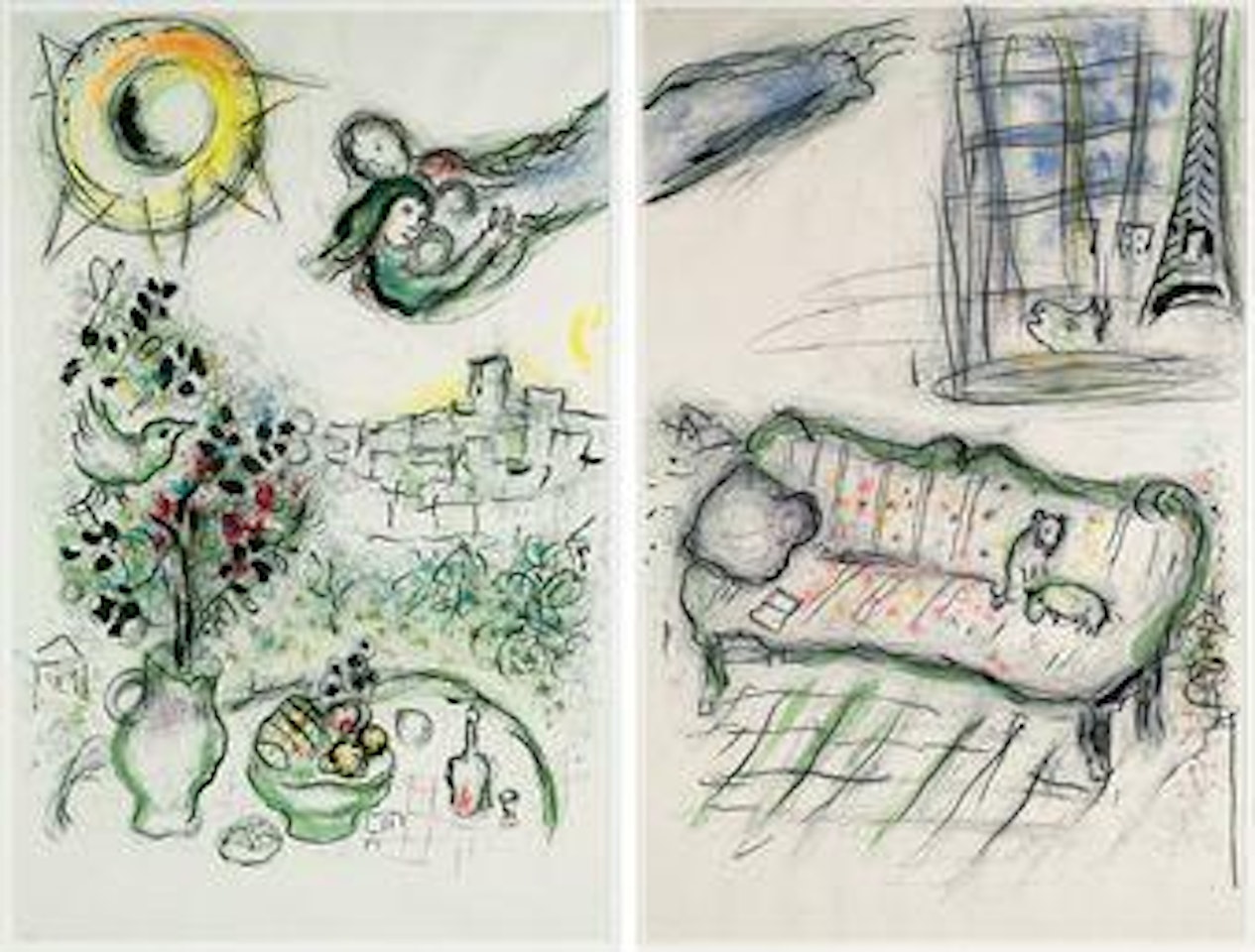 Paravent (cf. M. 390) by Marc Chagall