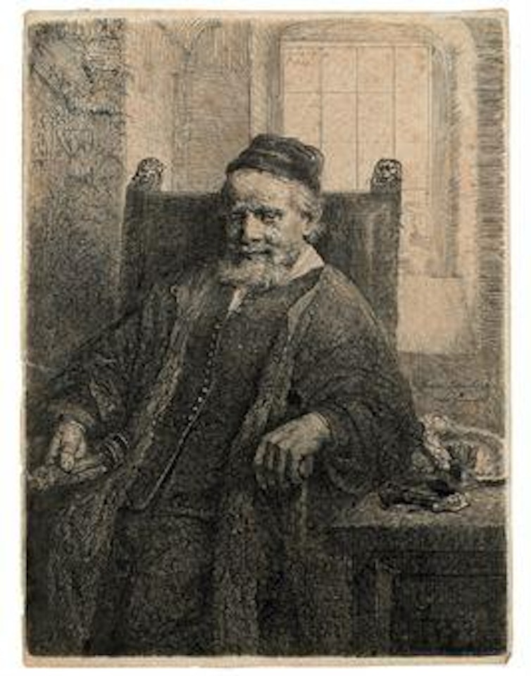 Jan Lutma, Goldsmith (B., Holl. 276; H. 290) by Attributed to Rembrandt Harmensz van Rijn