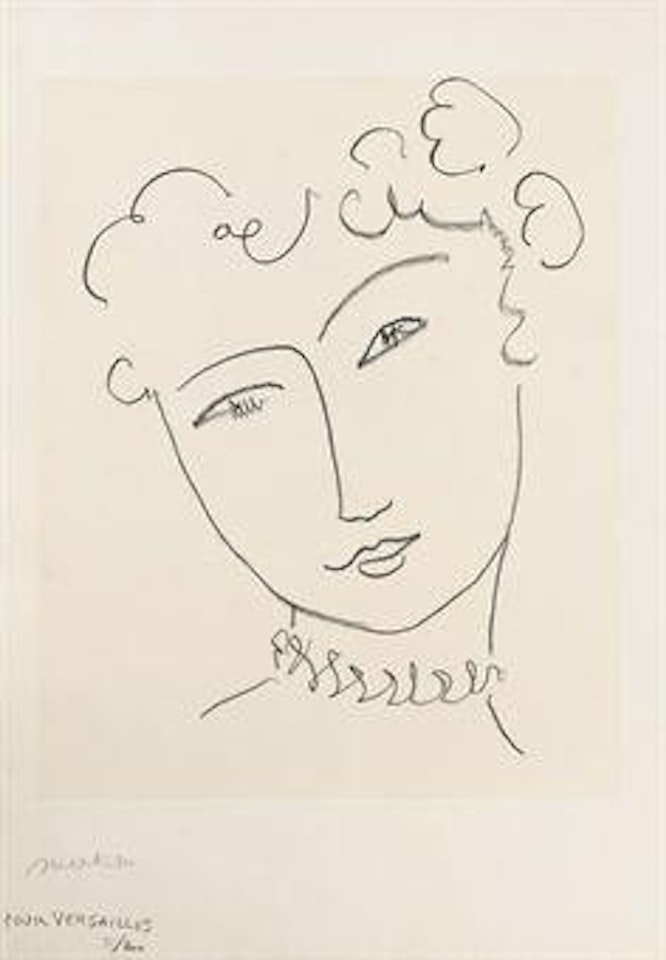 Lithographie sur le Thème 'La Pompadour' (D.-M. 664) by Henri Matisse