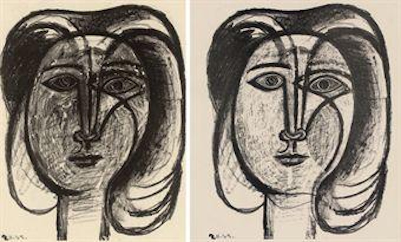 Tête de Femme: Two States (M. 4; cf. B. 384) by Pablo Picasso