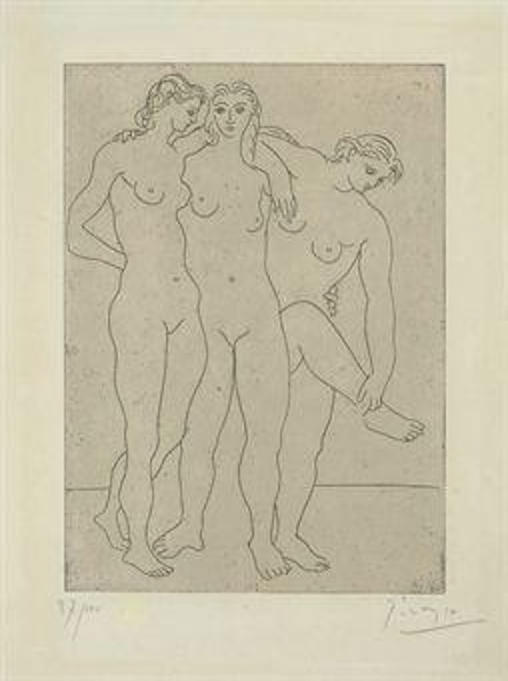 Les Trois Baigneuses III (B. 62; Ba. 108Ba) by Pablo Picasso