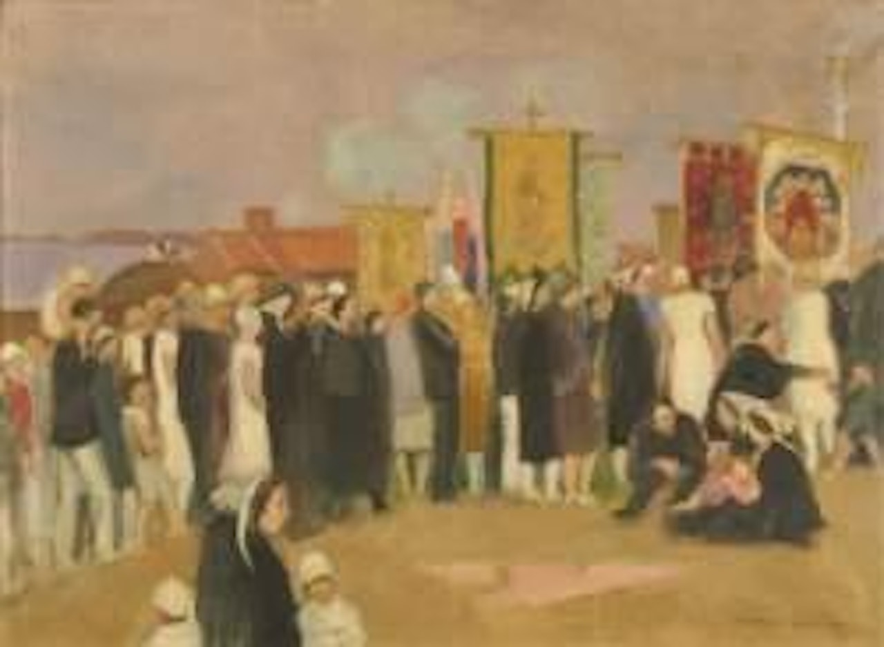 Cérémonie à la Clarté, Bretagne by Maurice Denis