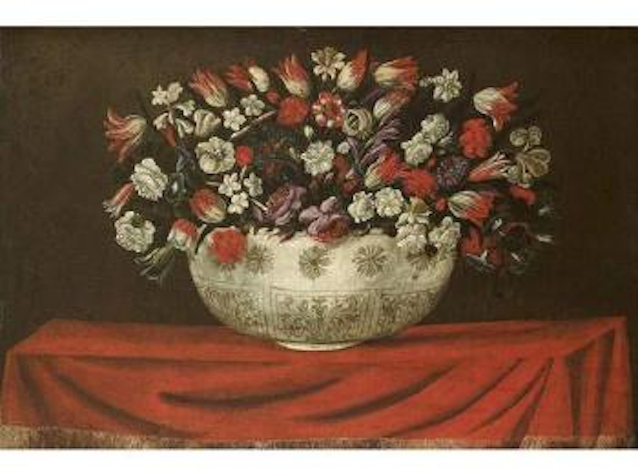 Vase de fleurs by Spanish School
