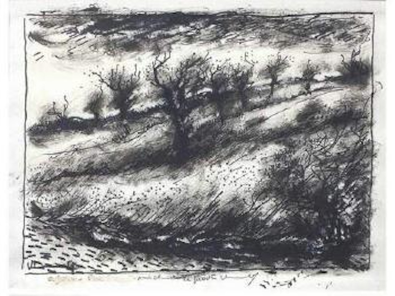Paysage tourmente by Maurice de Vlaminck