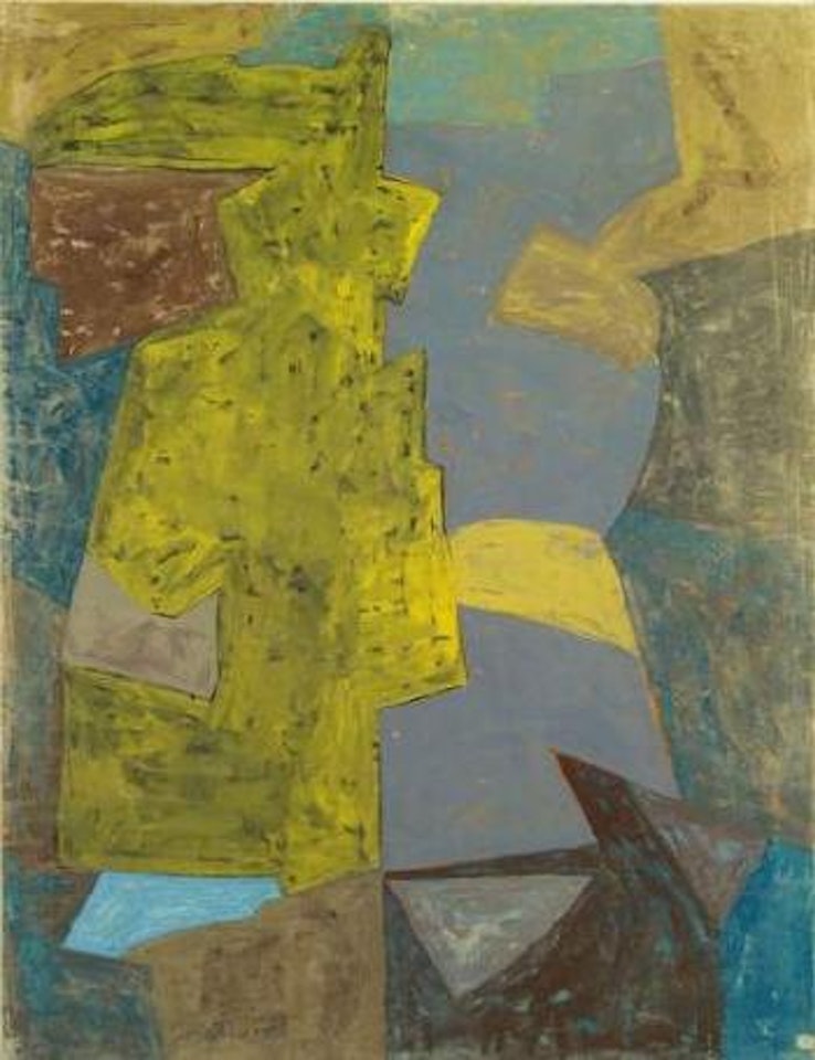 Brun, bleu, jaune by Serge Poliakoff