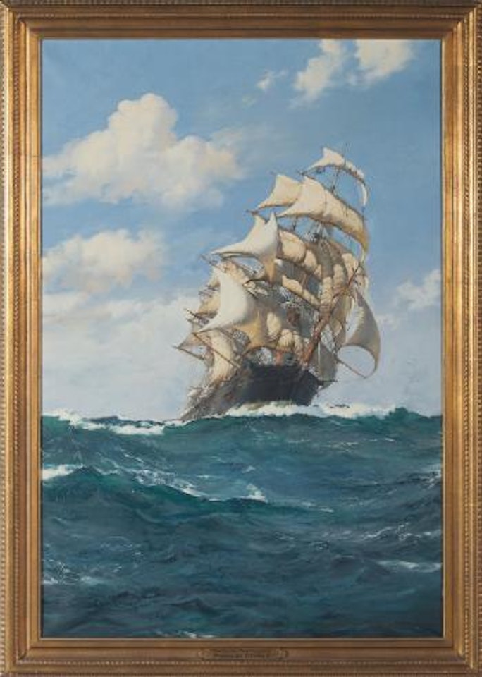 The China tea clipper by Montague Dawson