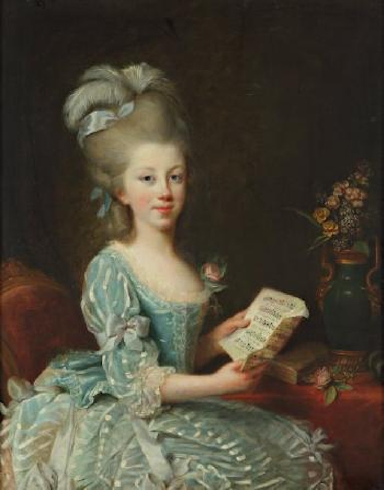 Portrait d'une jeune musicienne by Marie Louise Elisabeth Vigee-Lebrun