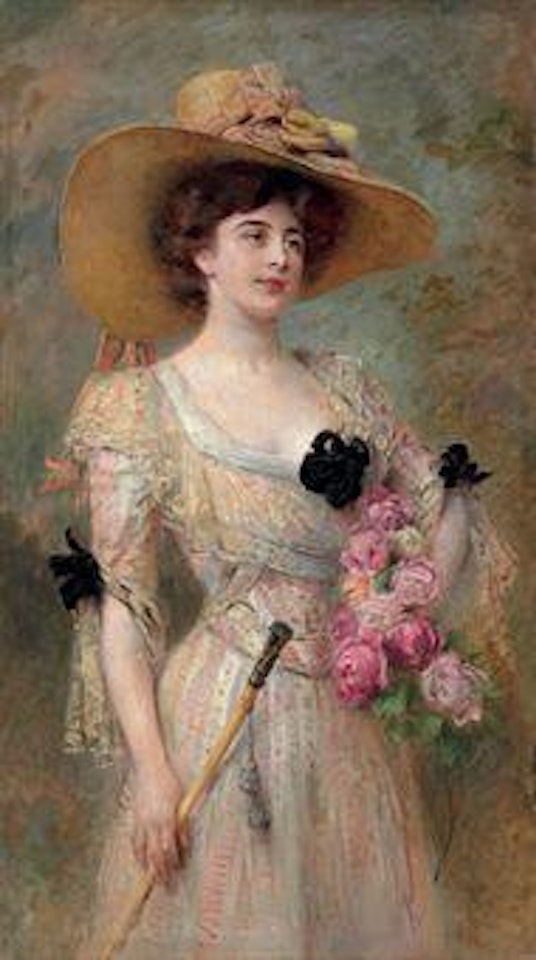 In from a stroll by Konstantin Makovsky