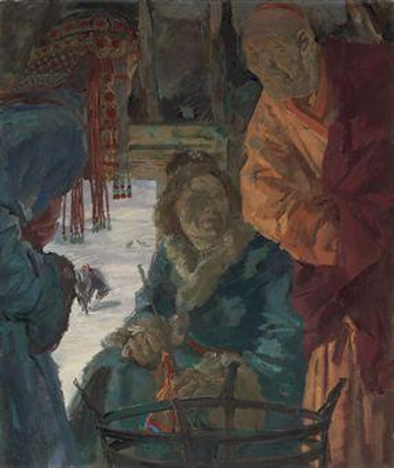 The visit of the lama by Alexander Evgenievich Yakovlev