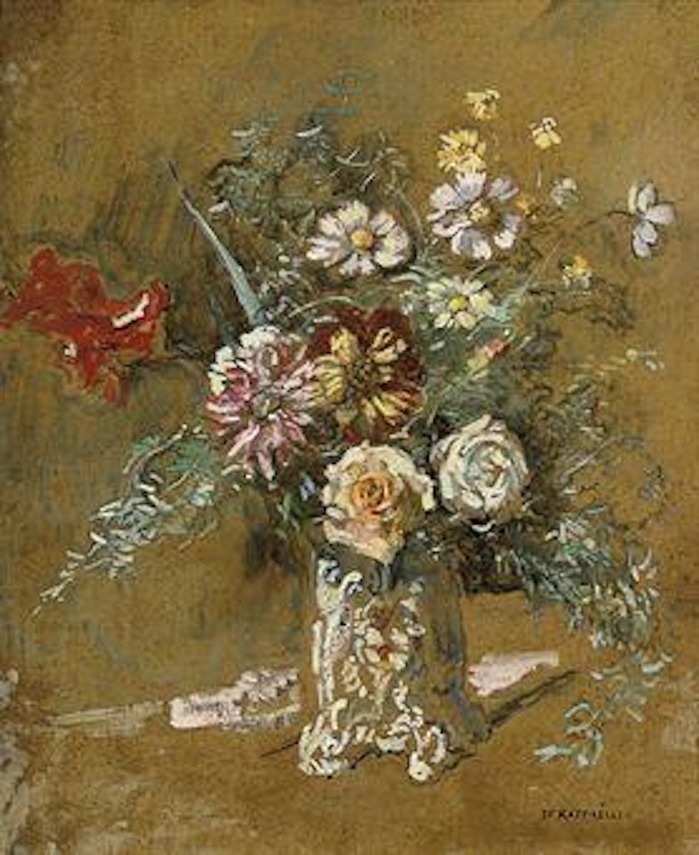 Bouquet de fleurs by Jean Francois Raffaelli