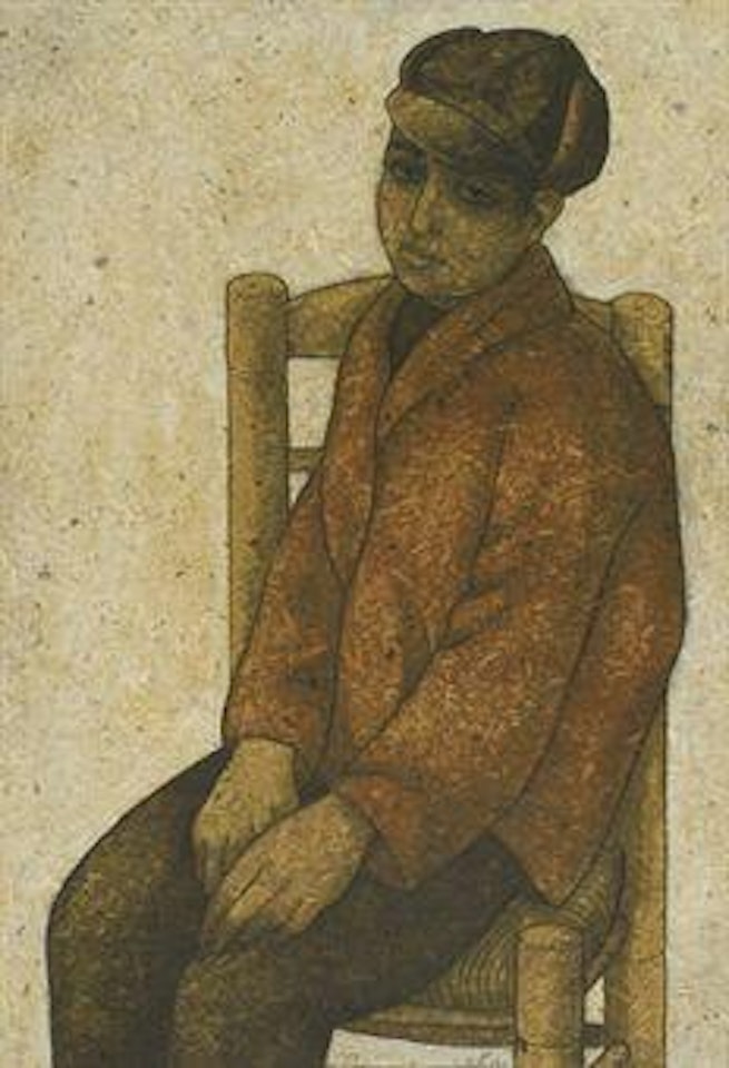 Boy In Red Jacket by Louai Kayali