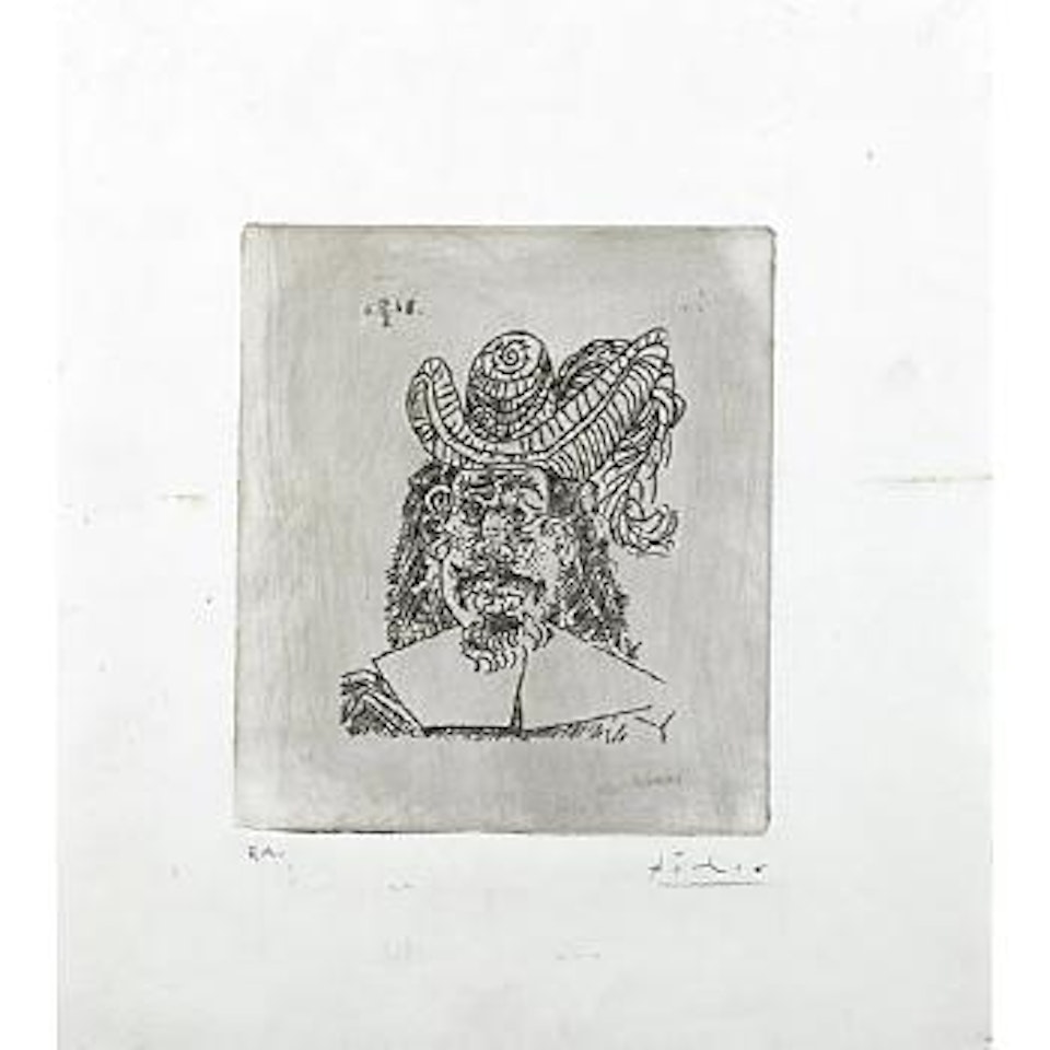 Portrait de Mousquetaire Triste, from series 347 by Pablo Picasso