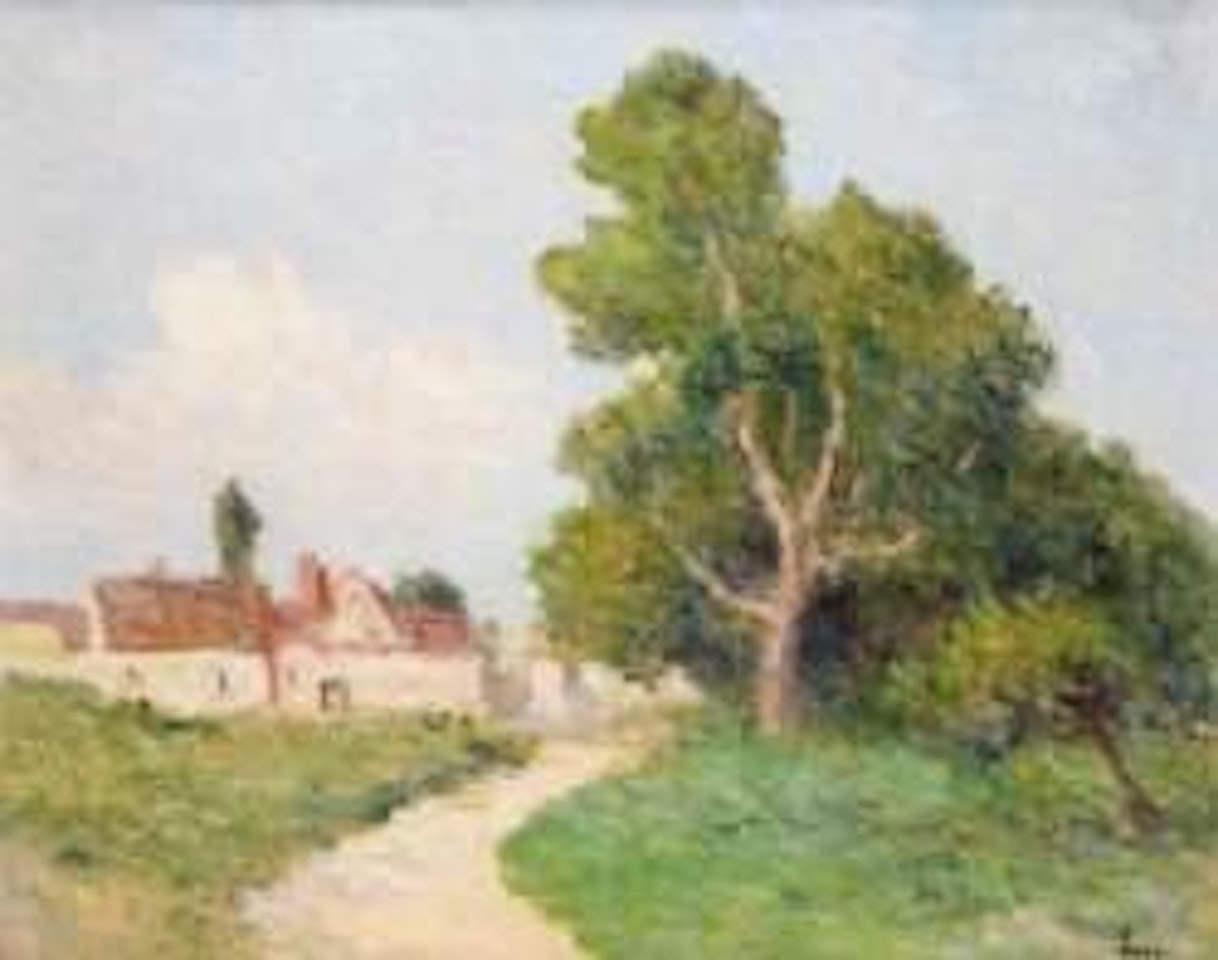 Paysage aux environs de Roqueboise by Maximilien Luce