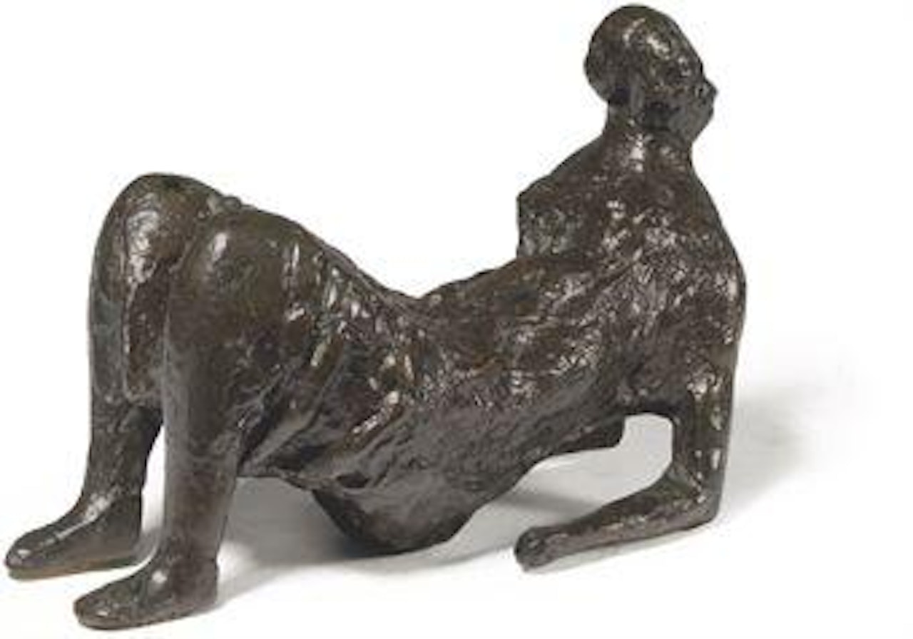 Maquette For Draped Reclining Figure by Henry Moore