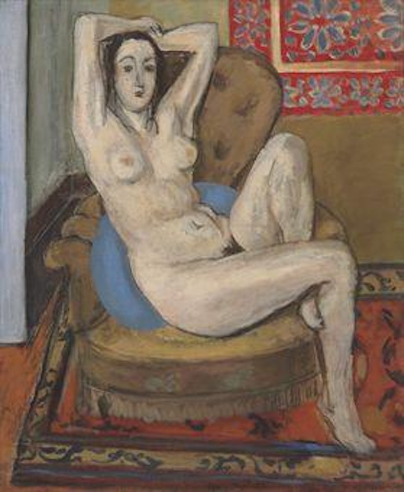 Nu au coussin bleu by Henri Matisse