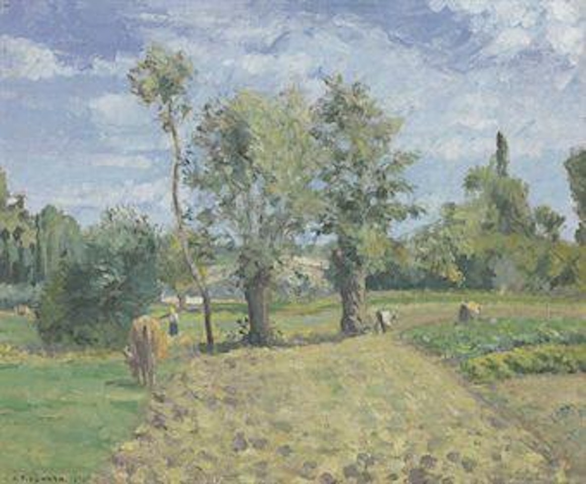 Matinée de printemps, Pontoise by Camille Pissarro