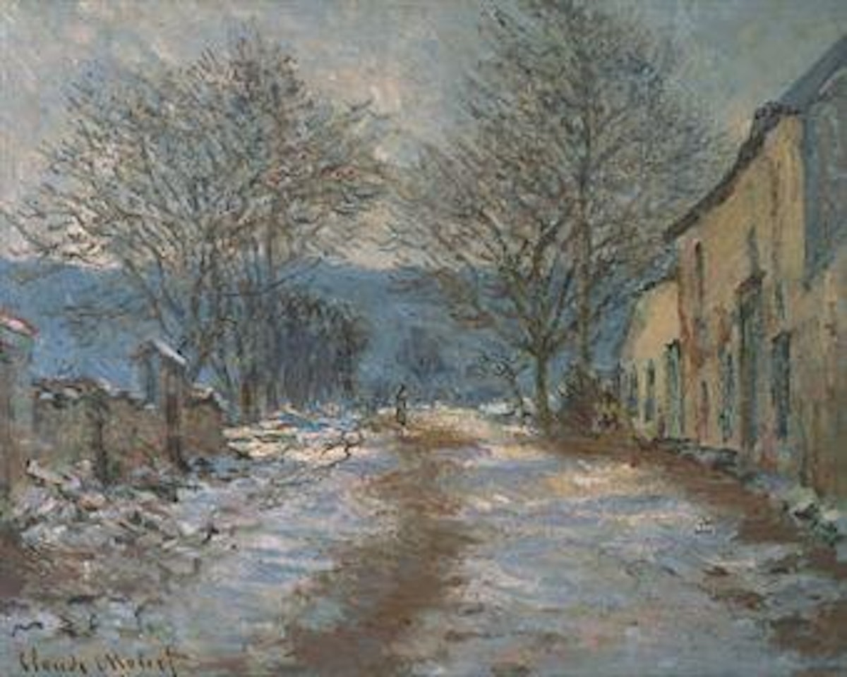 Effet de neige à Limetz by Claude Monet