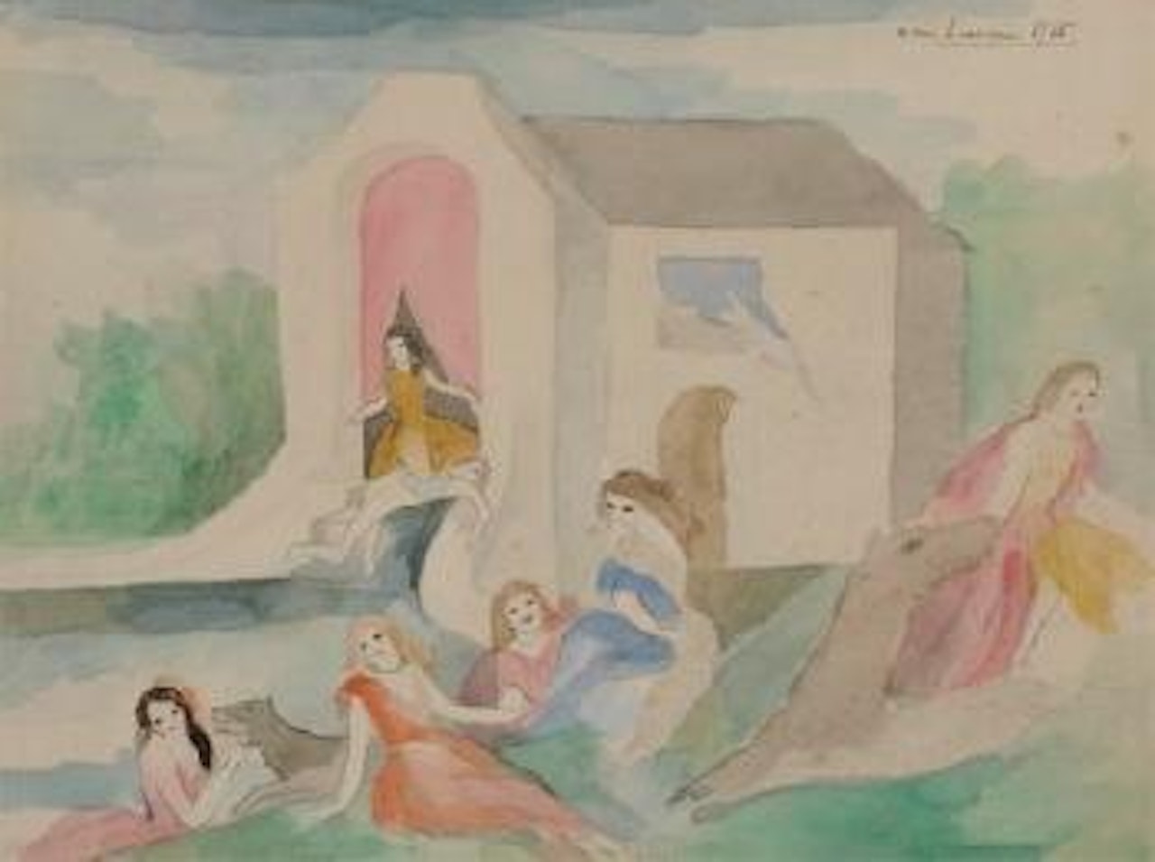 Les belles et les betes by Marie Laurencin