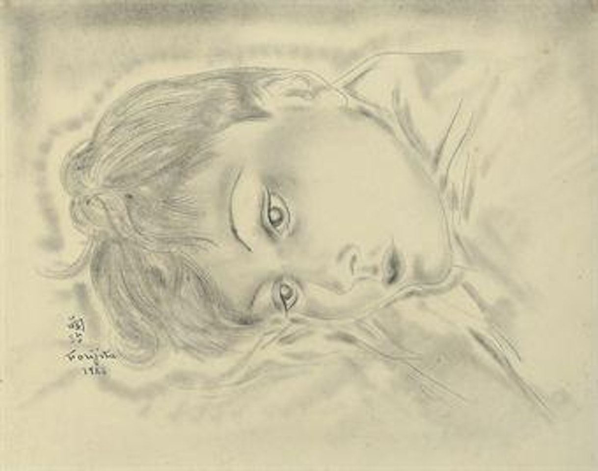 Le repos de Youki by Leonard Tsuguharu Foujita